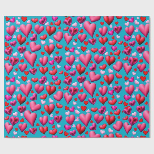 V-dag hart cadeaupapier (Vlak)