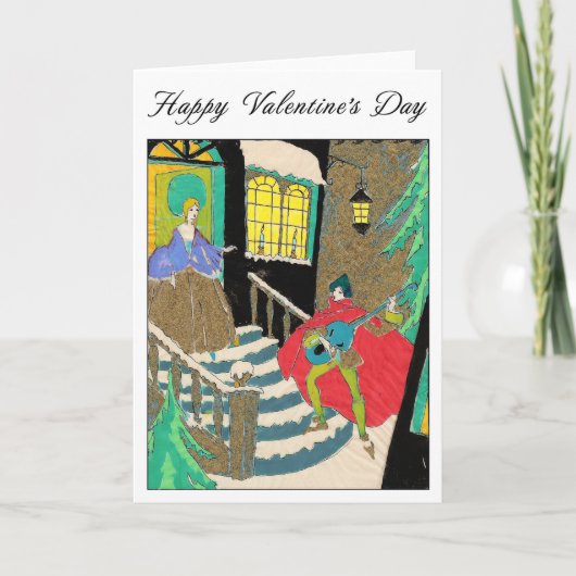 V-Day Troubadour Kaart (Voorkant)