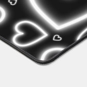 V-Day White Neon Hearts Bureaumat (Hoek)