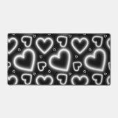 V-Day White Neon Hearts Bureaumat (Voorkant)