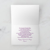 V DE DAG VAN ALENTINE - MOEDER - HARTEN FEESTDAGEN KAART (Binnen)