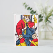 V De paus, Tarot-kaart Briefkaart (Staand voorkant)