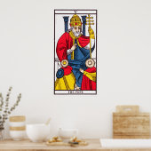 V De paus, Tarot-kaart Poster (Keuken)