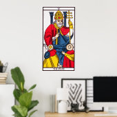 V De paus, Tarot-kaart Poster (Thuiskantoor)