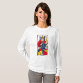 V De paus, Tarot-kaart T-shirt (Voorkant volledig)
