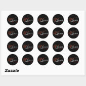 V Dealer - Vampire Bloed Ronde Sticker (Vel)