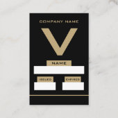 V Design, Visitor Cards Visitekaartje (Voorkant)