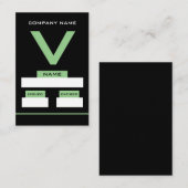 V Design, Visitor Cards Visitekaartje (Voorkant / Achterkant)