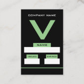 V Design, Visitor Cards Visitekaartje (Voorkant)