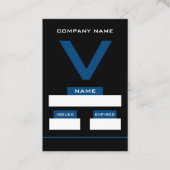 V Design, Visitor Cards Visitekaartje (Voorkant)