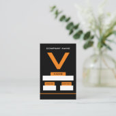 V Design, Visitor Cards Visitekaartje (Staand voorkant)