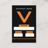 V Design, Visitor Cards Visitekaartje (Voorkant)