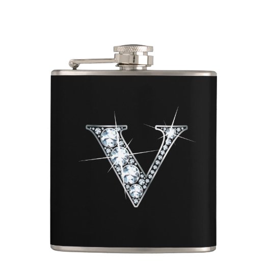 V "Diamond Bling"-kolf Heupfles (Voorkant)