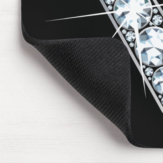 "V" Diamond Bling Mousepad Muismat (Hoek)