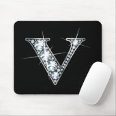 "V" Diamond Bling Mousepad Muismat (Met muis)