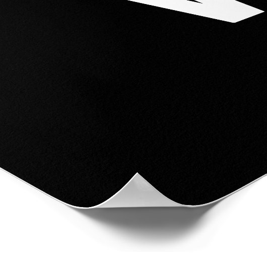 V-Edgy Funny Veggie Pun Dark BG Poster (Hoek)