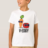 V-Edgy Funny Veggie Pun T-shirt (Voorkant)