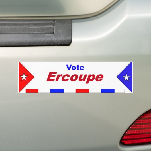 V Ercoupe Bumpersticker (Op auto)