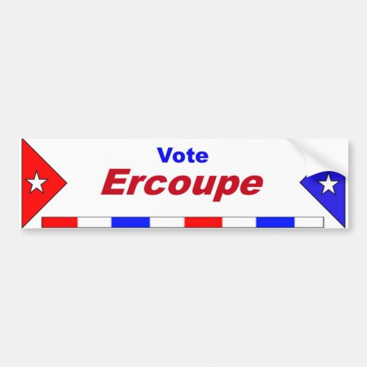 V Ercoupe Bumpersticker (Voorkant)