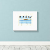 V-formatievlucht Canvas Afdruk (Insitu (Houten vloer))