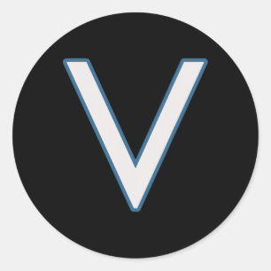 V Games Grappige Gaming Videogame Volwassene Ronde Sticker