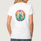 V-hals Internationale Vrouwendag T-shirt (Achterkant)