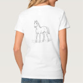 V-hals T-shirt (Achterkant)