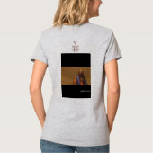V-hals T-shirt (licht staal) (Achterkant)