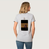 V-hals T-shirt (licht staal) (Achterkant volledig)