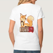 V-hals T-shirt: Vertrouw me (wit) T-shirt (Achterkant)