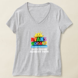 V-hals T-shirt voor vrouwen (donkere kleuren)