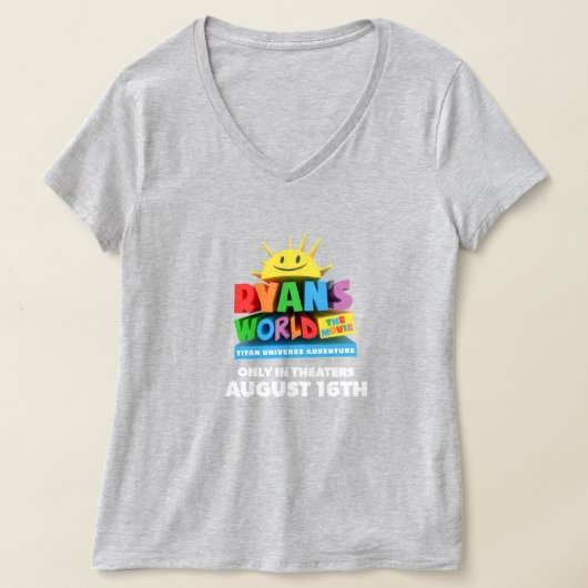 V-hals T-shirt voor vrouwen (donkere kleuren) (Laagn)