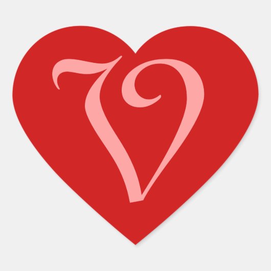 V HART STICKER (Voorkant)