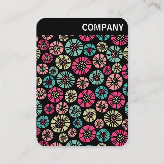 V Header - Abstract Flowers 031023 Visitekaartje (Voorkant)