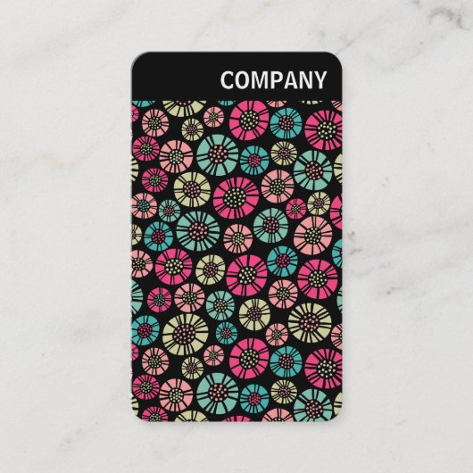 V Header - Abstract Flowers 031023 Visitekaartje (Voorkant)