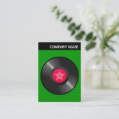 V Header - Afbeelding - LP Record - Op Groen Visitekaartje (Staand voorkant)