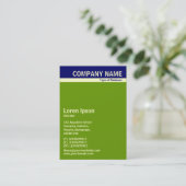 V Header Band - Dark Blue, Cream en Green 669900 Visitekaartje (Staand voorkant)