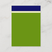 V Header Band - Dark Blue, Cream en Green 669900 Visitekaartje (Achterkant)