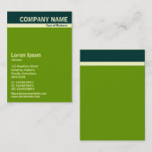 V Header Band - Donkergroen, room en groen 669900 Visitekaartje (Voorkant / Achterkant)