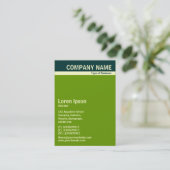 V Header Band - Donkergroen, room en groen 669900 Visitekaartje (Staand voorkant)