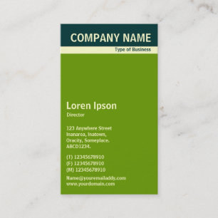 V Header Band - Donkergroen, room en groen 669900 Visitekaartje