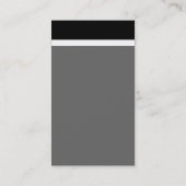 V Header Band - Zwart met Donkergroen 003300 Visitekaartje (Achterkant)