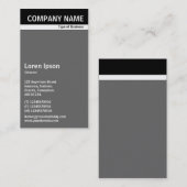 V Header Band - Zwart met grijze 666666 Visitekaartje (Voorkant / Achterkant)