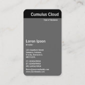 V Header - Cumuluswolk Visitekaartje (Achterkant)