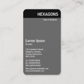 V-header - Honingraat Perspectief Warm Visitekaartje (Achterkant)