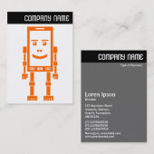 V Header - Robo Phone - Orange Visitekaartje (Voorkant / Achterkant)