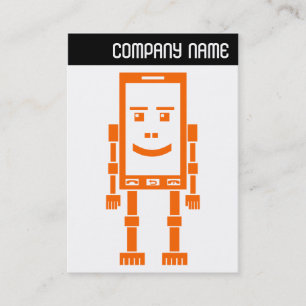 V Header - Robo Phone - Orange Visitekaartje