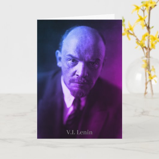 V.I. Lenin - Sovjet-Unie Boss - USSR Kaart (Gele Bloem)