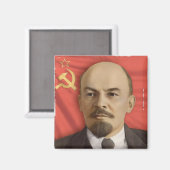 V.I. Lenin Square Magnet (Voorkant / Achterkant)