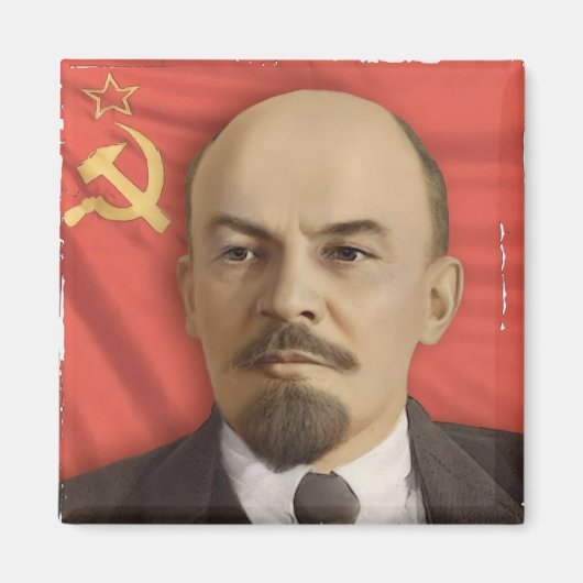 V.I. Lenin Square Magnet (Voorkant)
